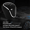 Miniatyrbild 2 av 5: 2st 6-växlad bil PU läder växelspaksknopp växelspak för Mondeo IV C-MAX Transit Focus MK3 MK4
