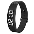 Miniatyrbild 1 av 5: W5SV Smart Armband med Vibrerande Alarm, Sömnövervakning Digital Display Elektrisk Klocka - Grön Black