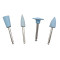 Miniatyrbild 1 av 2: 1 Set Tandpoleringskit Silikongummi Sliphuvud Set Böjningsmaskin Slipande Huvud Långsamma Slipbits Set Dentalmaterial Blå