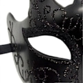 Miniatyrbild 3 av 5: 1-pack Maskeradmasker för Pojkar Karnevalsfest Ögonbindlar Svart