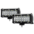 Miniatyrbillede 1 af 5: 7 tommer LED lysbjælke, 120W 12000Lm LED Pod lys Arbejdslamper 2 stk
