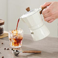 Miniatyrbild 2 av 5: Mokabryggare med dubbelventil för espressoextraktion, retrostil, för utomhusbruk White 100ml B