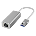 Miniatyrbild 1 av 5: Type-C till RJ45 Ethernet Kabelansluten LAN-adapter 10/100/1000Mbps (Silver USB 100M)