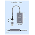 Miniatyrbild 3 av 5: 2 i 1 Express Typ B SD-kortläsare Express-kortläsare Typ B Adapter USB 3.2 10Gbps Portabel Express-läsare