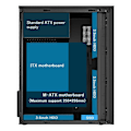 Miniatyrbillede 1 af 5: MINI Computer Kabinet M-ATX/ ITX Computer PC USB2.0 Chassis