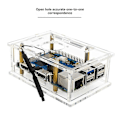 Miniatyrbillede 4 af 5: Bundkort Kabinet Akryl Gennemsigtigt Kabinet Design, til OrangePi 5 Pro
