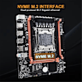 Miniatyrbillede 3 af 5: X99E Bundkort+E5 2673 V3 CPU Dual Channel Desktop Bundkort