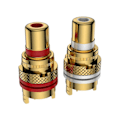 Miniatyrbillede 1 af 5: High-End Solid Kobber 24K Forgyldt Hun Jack Stik