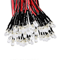 Pikkukuva 5 / 5: 10 kpl 20 cm 3 mm / 5 mm LED-lamppukaapeli, esijohdotettu DC-valodiodi Red 3mm