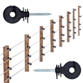 Miniatyrbillede 5 af 5: Elektrisk hegnisolator, skrue-i-isolator, 100 stk., B