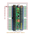 Miniatyrbild 3 av 5: 32-kanals Modbus RTU RS485 Relä Switch Board UART Seriell Port Modul DIN-skena Box PLC Expansionskort