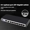 Miniatyrbild 2 av 5: 10-portars Gigabit Switch Ethernet Splitter Nätverk Switch Eu-kontakt