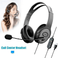 Miniatyrbild 3 av 5: Callcenter-headset med brusreducerande mikrofon för Zoom Skype-kontor