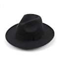 Miniatyrbild 1 av 2: Baskrar Dam Klassisk Hatt Jazzhatt Dam Filtmössa Gentleman Hatt Mode Brittisk Hatt Ullhatt