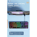 Miniatyrbild 5 av 5: 87 Tangenters Mekaniskt Tangentbord Grön Axis Gaming Tangentbord Trådbundet Färgat Bakgrundsbelyst Tangentbord för PC Laptop Kontor Spel C