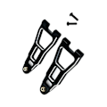 Miniatyrbild 5 av 5: RC Bil Uppgradering Främre Nedre Arm Kit för 1/12 UD1201 UD1202 Svart