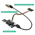 Pikkukuva 5 / 5: Korkealaatuinen Pci Express Pci-E 1x - 1x/4x/8x/16x Riser -kortti