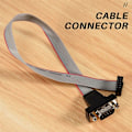 Miniatyrbillede 5 af 5: DB9 RS232 til 10-pin fladkabel-stikadapter