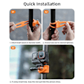 Miniatyrbild 5 av 5: Mini Flexibelt Fäste för DJI Action 5 Pro Gopro 13 Insta360 Svart