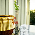 Miniatyrbild 3 av 5: Flickor Ansikte Vas Ornament Blomkruka Vas Konstgjorda Växter Hållare för Heminredning A