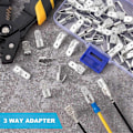 Miniatyrbild 2 av 5: 3-vägs Elektrisk Hona Hane Spad Krympterminaler Kit Silver