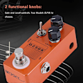 Miniatyrbillede 4 af 5: D250X Mini Preamp Guitar Effekt Pedal med True Bypass Switch
