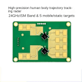 Miniatyrbild 3 av 5: 24G 2T4R LD2461 Smart Home Sensor för Avståndsspårning av Mänsklig Närvaro, Rörelsemodul HLK-LD2461 för Sma