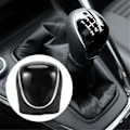 Miniatyrbild 1 av 5: 2st 6-växlad bil PU läder växelspaksknopp växelspak för Mondeo IV C-MAX Transit Focus MK3 MK4