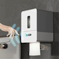Miniatyrbild 2 av 5: Smart Touchless Toalettpappershållare, Elektronisk Sensor Pappershanddukshållare, med Nattlampa, USB-laddning