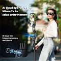 Miniatyrbillede 5 af 5: C17 Monopod 360 Auto-Rotation AI Tracking Shootings Tripod Bluetooth Shutter til Telefonholder Trådløs Selfie Stick