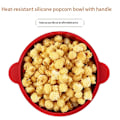Miniatyrbild 4 av 5: Silikon Mikrovågsugn Popcorn Maker Vikbar Popcornskål