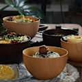 Pikkukuva 2 / 5: Riisiastia, helppo puhdistaa, lämmönkestävä, japanilaistyylinen, suuri tarjoilukulho keittiöön Wooden Color S