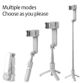Miniatyrbillede 1 af 5: Håndholdt Gimbal Stabilisator Bluetooth Selfie Stick Holder Hvid