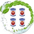 Pikkukuva 5 / 5: 4 kpl suodattimia Bestway 58093 -kasetteihin tyyppi I, Bestway-korvaussuodatin 305/366 -pumppuun, koko 1 suodatinpatruunat