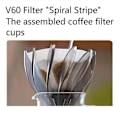 Miniatyrbild 5 av 5: VDSU-02-B&W Dripper SUIREN 02 1-4 Koppar Kaffe Hand Dropp Vit Röd Blå