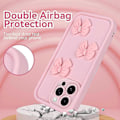 Miniatyrbillede 4 af 5: 2025 Søde Etuier til iPhone 16 Pro Max Pink 3D Sløjfe Design Blødt Stødsikkert Beskyttende Telefoncover til Piger Kvinder