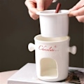 Pikkukuva 5 / 5: Fondue Muki Keraaminen Suklaan Sulatus Fondue Mukit Punainen