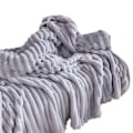 Miniatyrbillede 1 af 5: Vintertæppe Ultra-Blødt Dobbeltsidet Plys Komfort Ren Farve Maksimal Komfort Mikrofiber Super Varm Sofa Seng Kontor Lur Vintertæppe Purple M