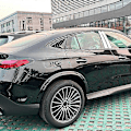 Miniatyrbild 3 av 5: Bil Bakre Triangulära Fönsterjalusier Persienner Skydd Trim för GLC Coupe C254 2024+ Glansigt Svart