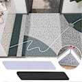 Miniatyrbild 3 av 5: 4/8/10/12/16 st Ladder Carpet Halkskyddsdekaler Halkfri Matttejp Återanvändbara Tvättbara Grippers Tvättbara Matttejper Black 16pcs