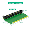 Miniatyrbillede 3 af 5: PCI-e 16X 3.0 90 Graders Omvendt Han til Hun Riserkort