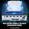 Miniatyrbillede 5 af 5: 5,25 tommer frontpanel-udvidelseshub med 3 USB3.0 2 USB2.0-porte