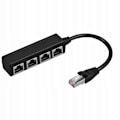 Miniatyrbild 2 av 5: Ethernet Splitter 1 Hane Till 4x Hona Nätverksförlängning 1 Till 4 Lan