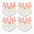 Miniatyrbild 4 av 5: 4 st Akryl Lollipop Displayställ Akryl Displayhållare Bröllopsfest Godis Dessert Pinne Hållare