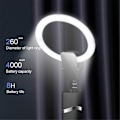 Miniatyrbillede 5 af 5: Mini Bærbar LED Ring Fill Light Tripod til Livestreaming Sort