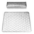 Miniatyrbild 1 av 3: Fyrkantiga Nagel Salong Kuddar Set Hjärta Mönster Handkudde Pad PU Läder Manikyr Handledsstöd (Silver)