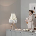 Miniatyrbillede 3 af 4: Frynse Lampeskærm Lampe Cover Europæisk Værelsesindretning Æstetisk Lampeskærm Cover til E27 Bordlampe