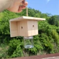 Miniatyrbild 3 av 5: Träsnickarbi-fälla för utomhusbruk, träborrande bi-fälla