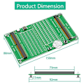 Miniatyrbild 3 av 5: SO DDR4/5 Minnestestare Laptop Minnestest Diagnos Adapter PCB Krets Testverktyg Minnestestare
