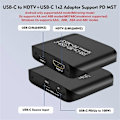 Miniatyrbild 5 av 5: USB C till HD+USB C Splitter 4K 60HZ Typ C till -kompatibel Splitter